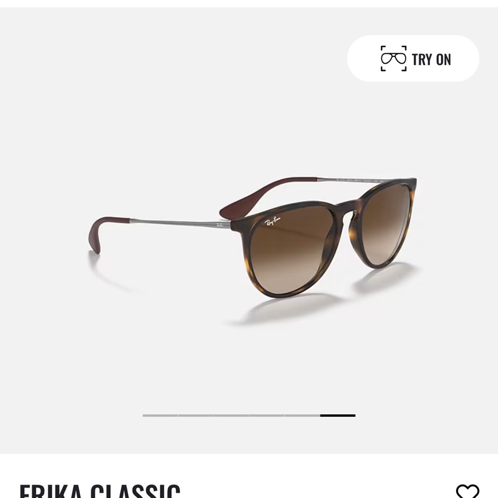 RAY-BAN ERIKA MATTE BROWN SUNGLASSES